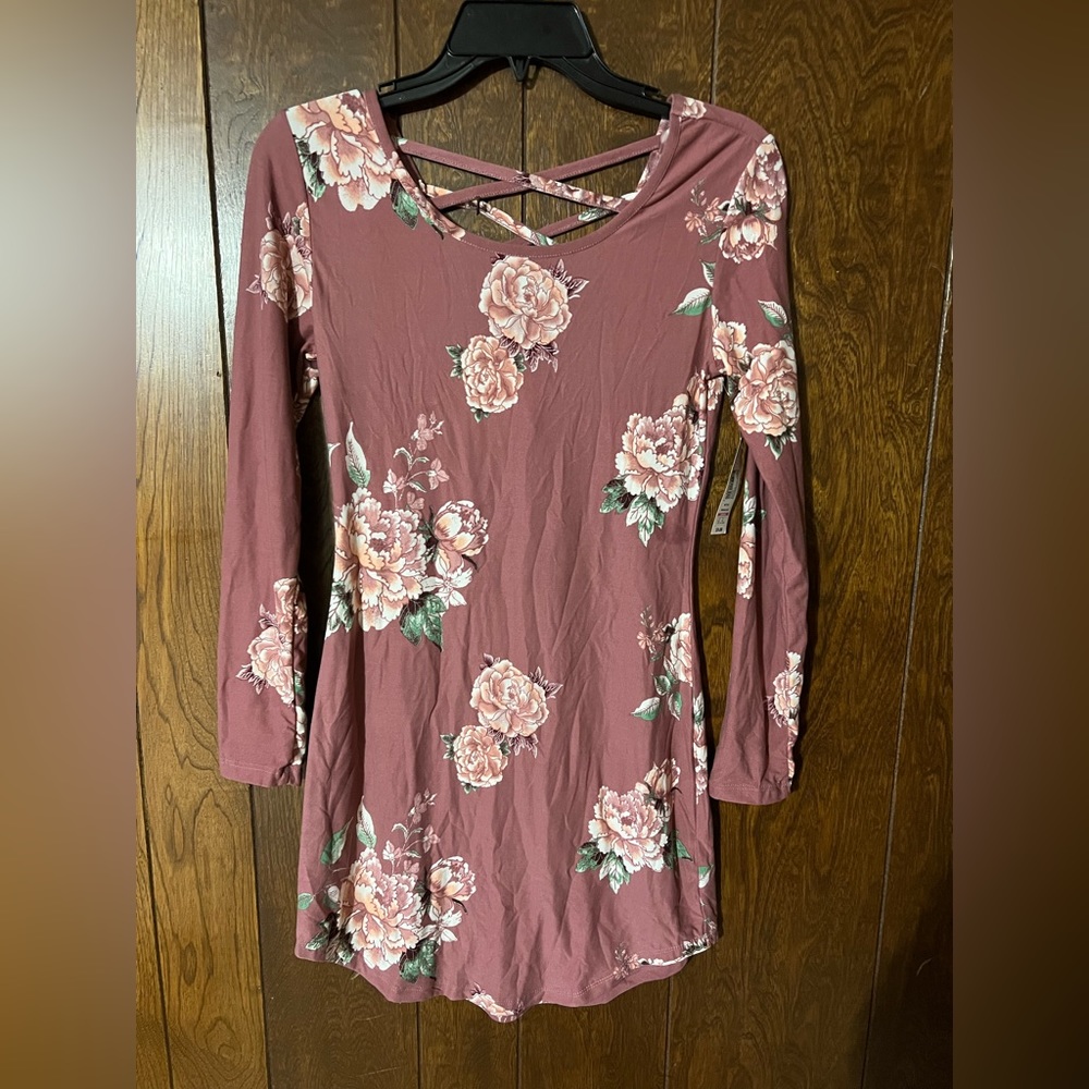 Mauve floral dress Brand New!